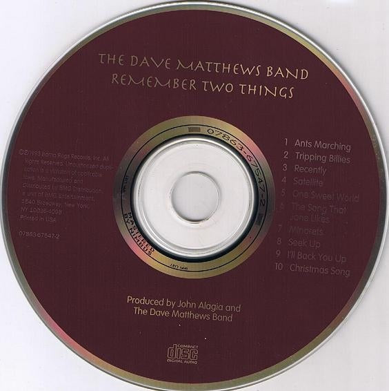 Dave Matthews Band – Remember Two Things (CD)