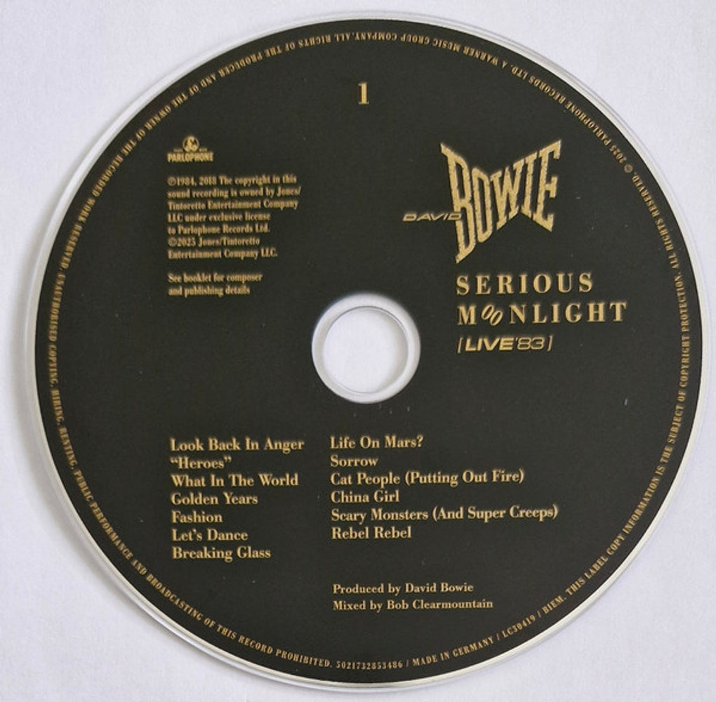David Bowie – Serious Moonlight, Live 83 (2-CD)