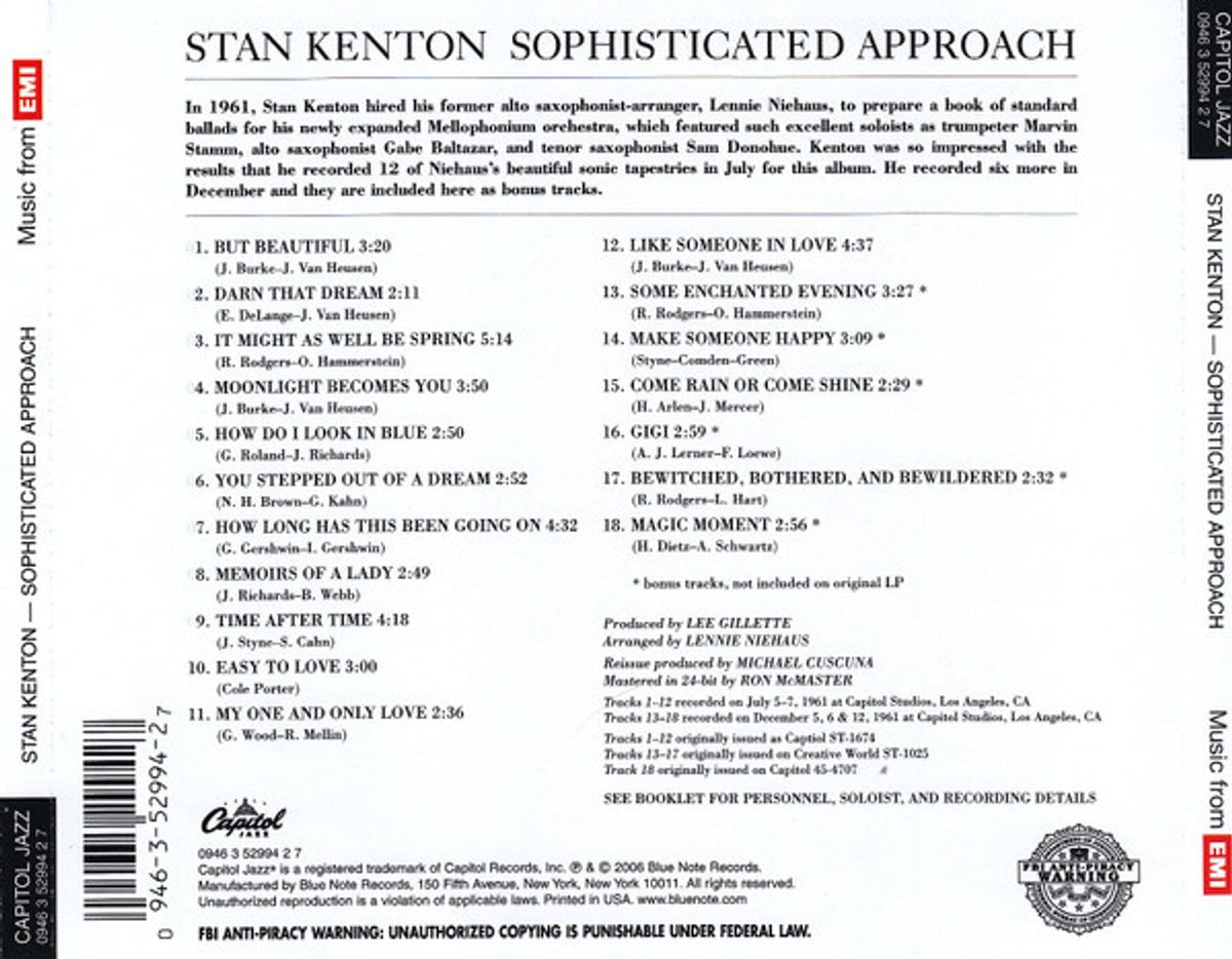 Stan Kenton – Sophisticated Approach (CD)