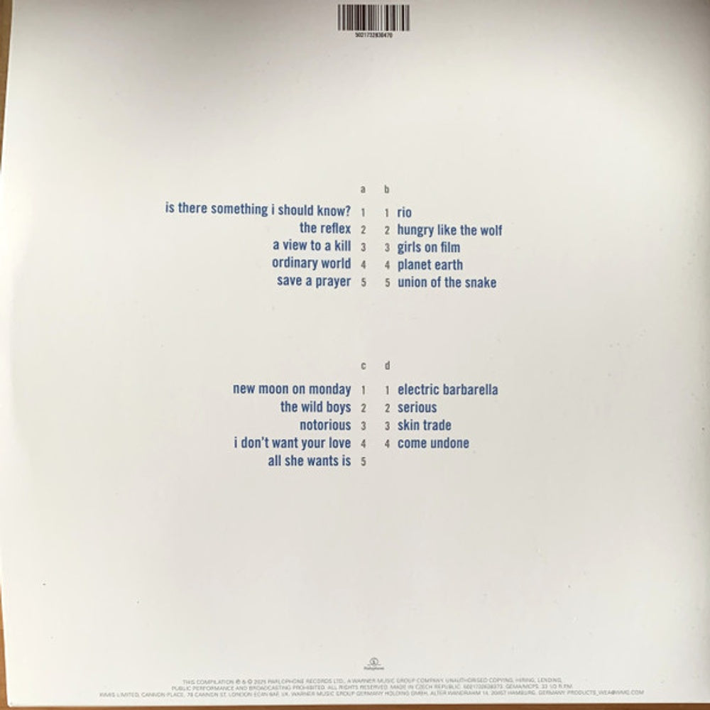 Duran Duran – Greatest (2-LP Vinyl)