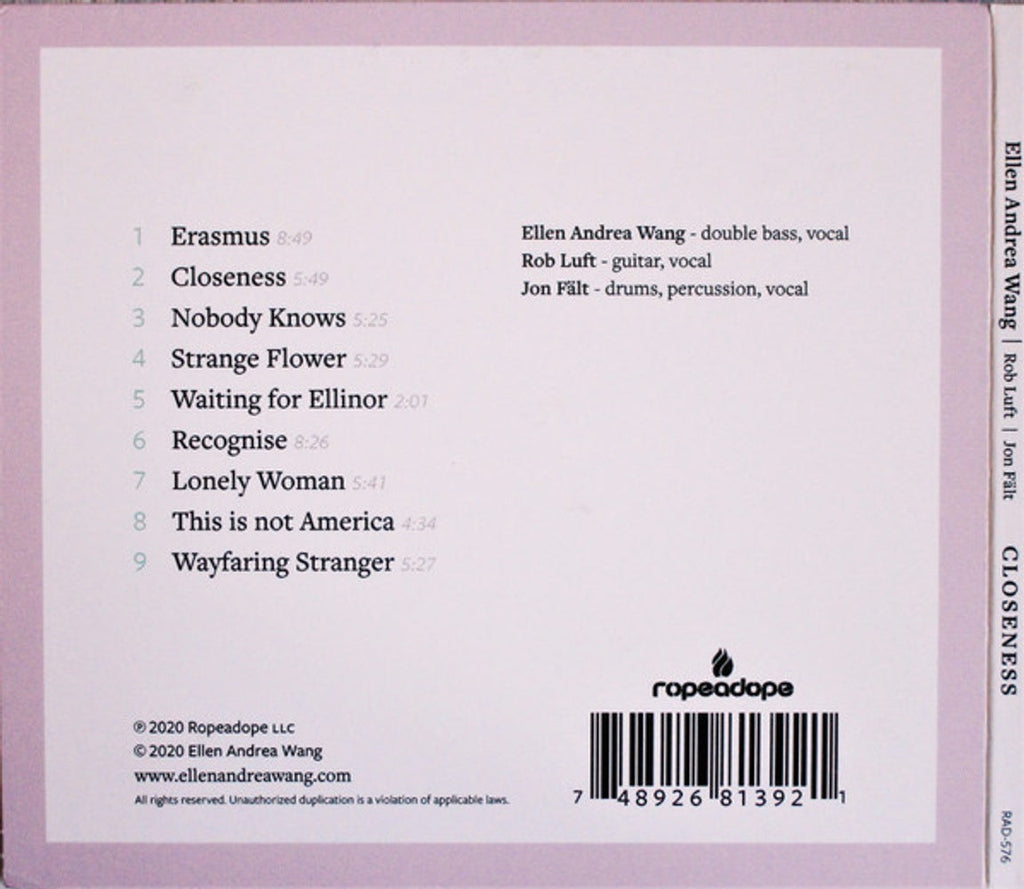 Ellen Wang Andrea – Closeness (CD)
