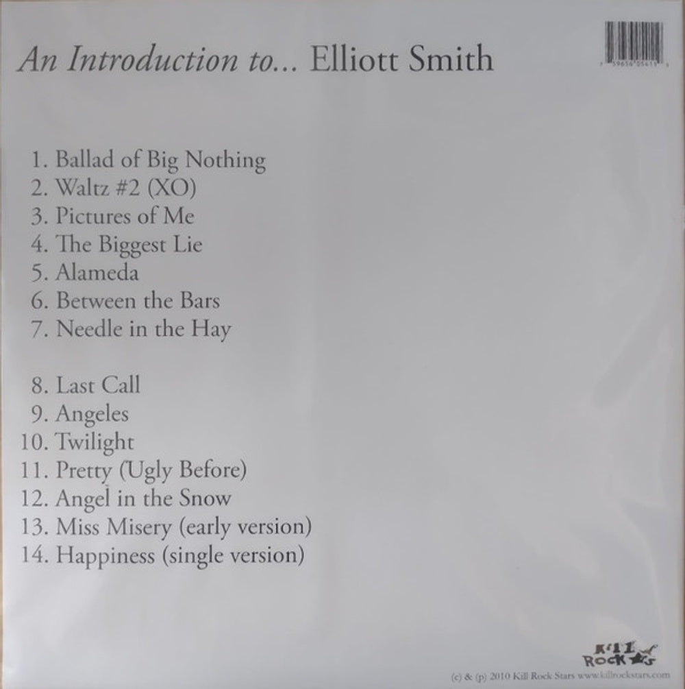 Elliott Smith – An Introduction to Elliott Smith (LP Vinyl)