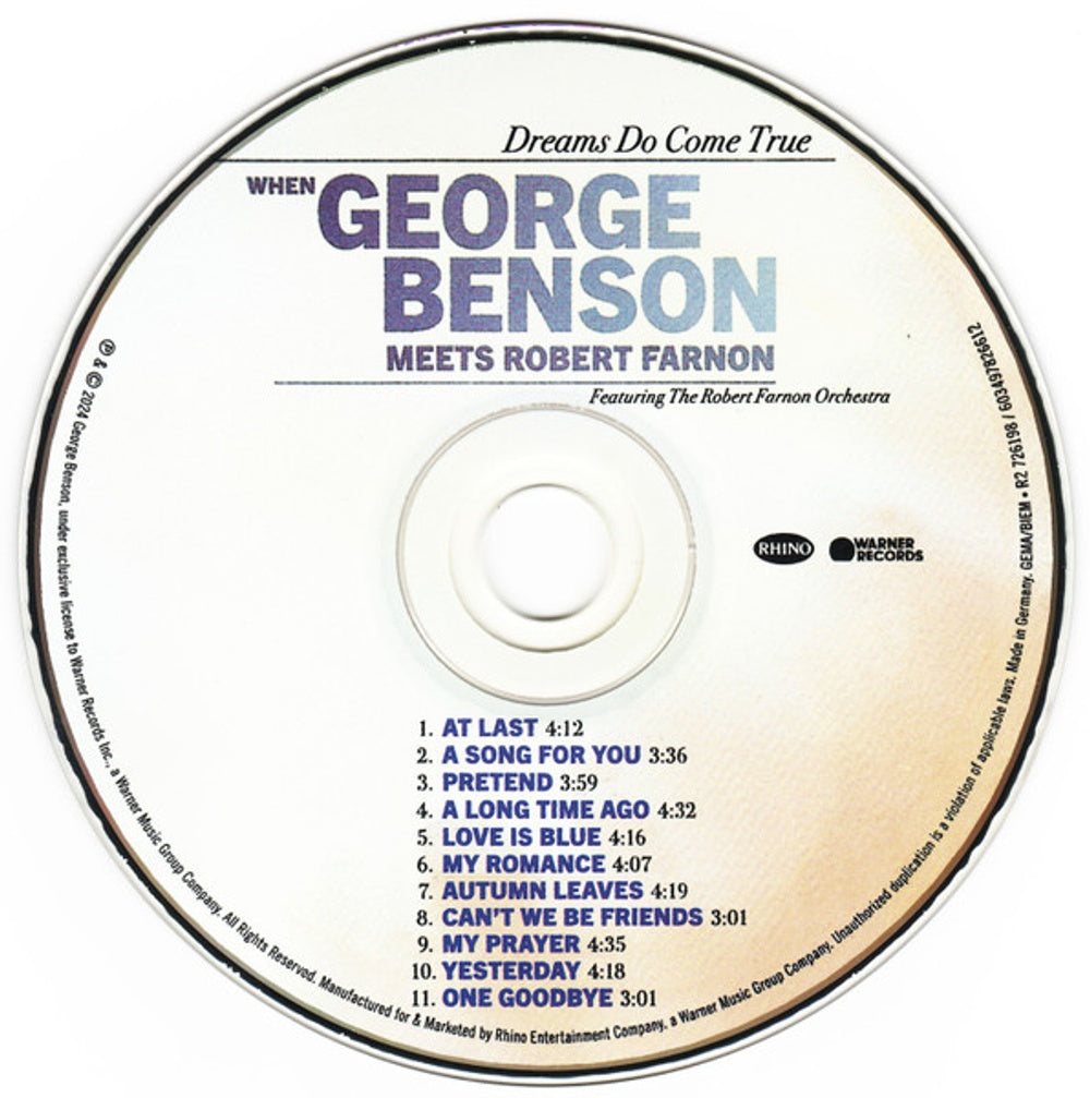 George Benson – Dreams Do Come True: George Benson Meets Robert Farnon (CD)