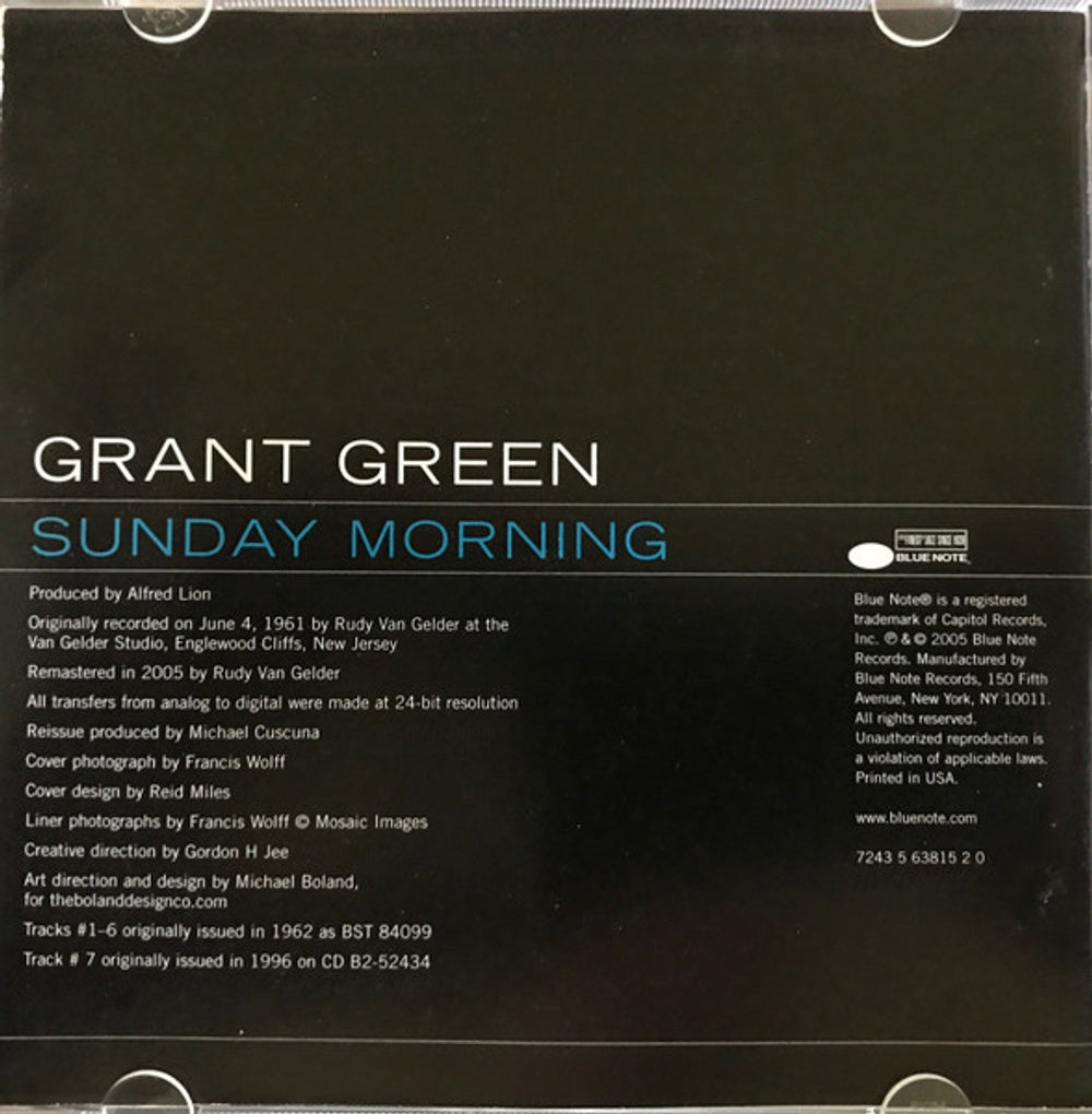 Grant Green – Sunday Morning (CD)