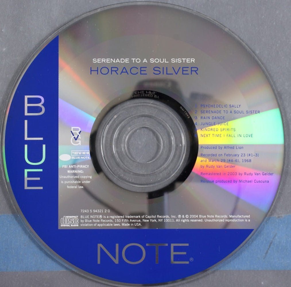 Horace Silver – Serenade To A Soul Sister (CD)