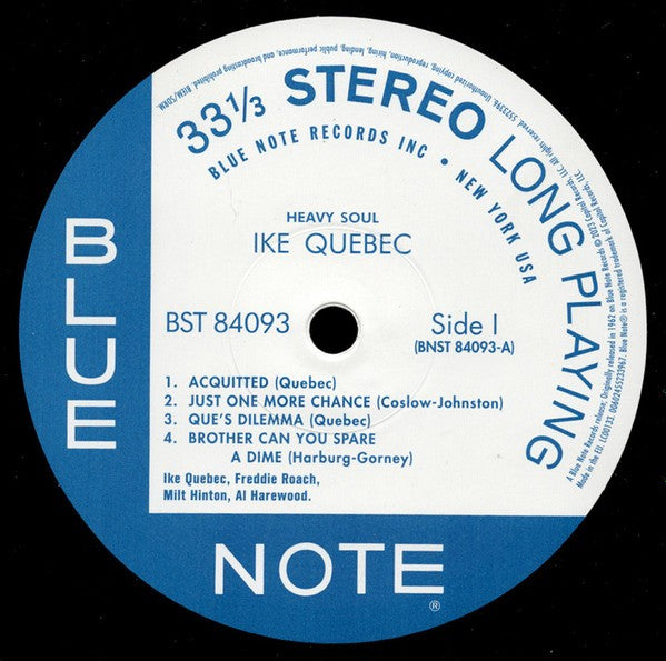 Ike Quebec – Heavy Soul (LP Vinyl)