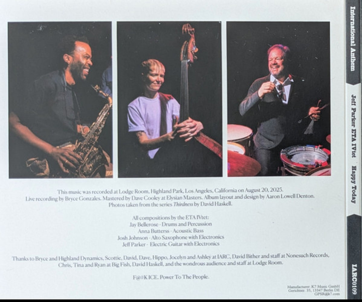 Jeff Parker & ETA IVtet – Happy Today (CD)