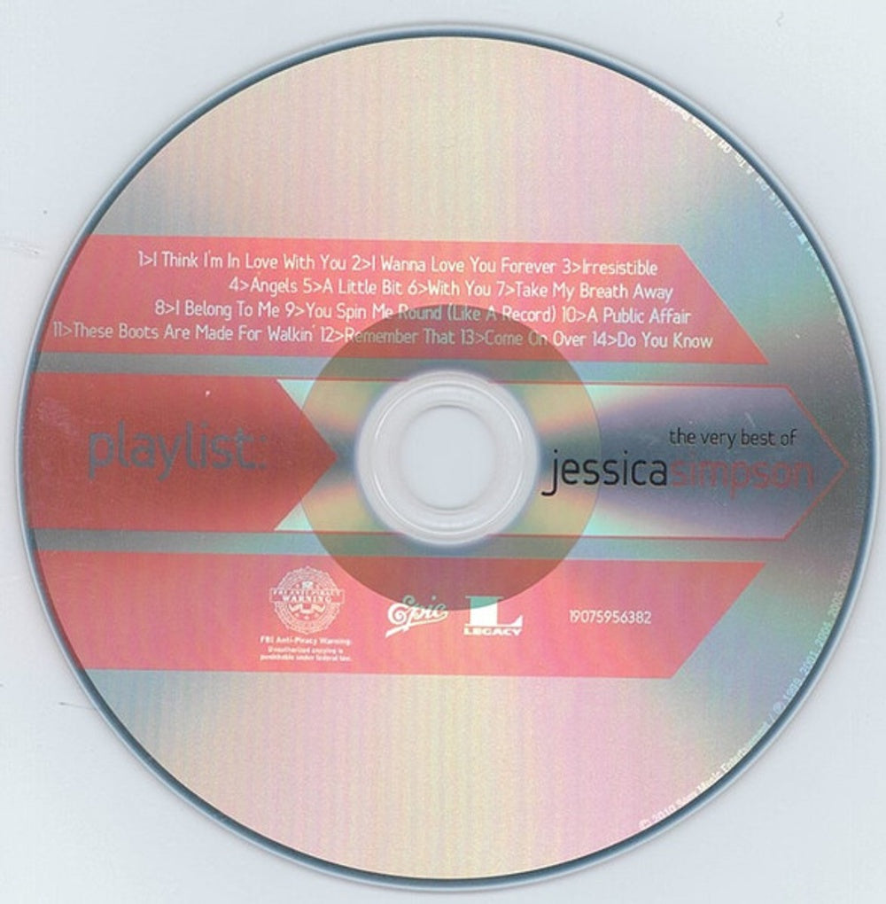 Jessica Simpson – Playlist: The Very Best Of Jessica Simpson (CD ...