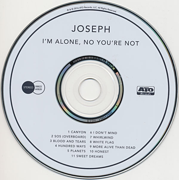 Joseph – I'm Alone, No You're Not (CD)