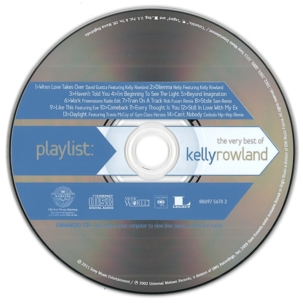 Kelly Rowland – Playlist: The Very Best Of Kelly Rowland (CD)