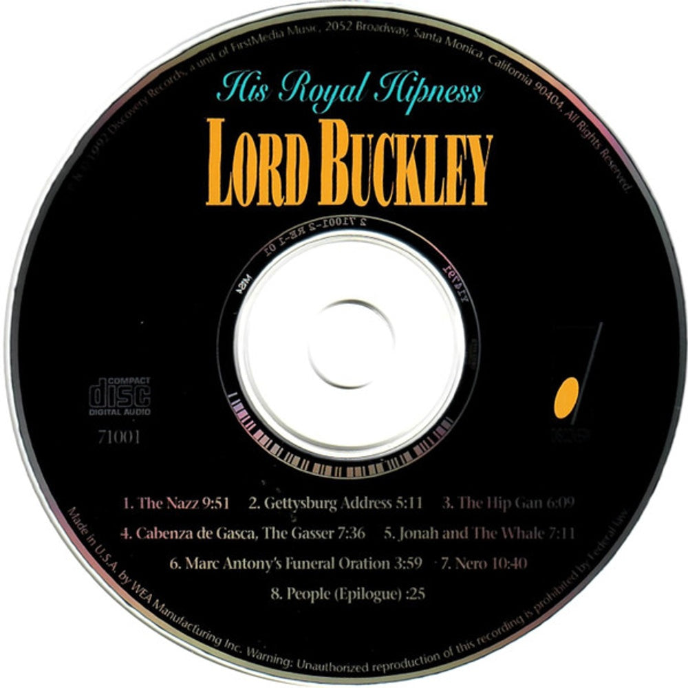 Lord Buckley – His Royal Hipness (CD)