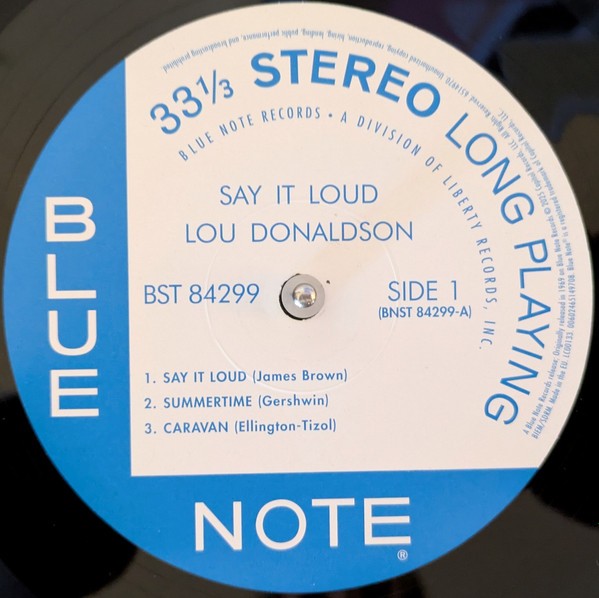 Lou Donaldson – Say It Loud (LP Vinyl)