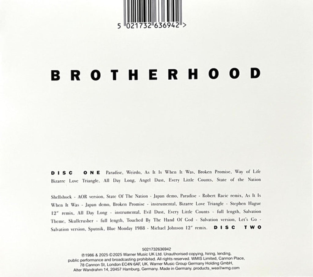 New Order – Brotherhood (2-CD)