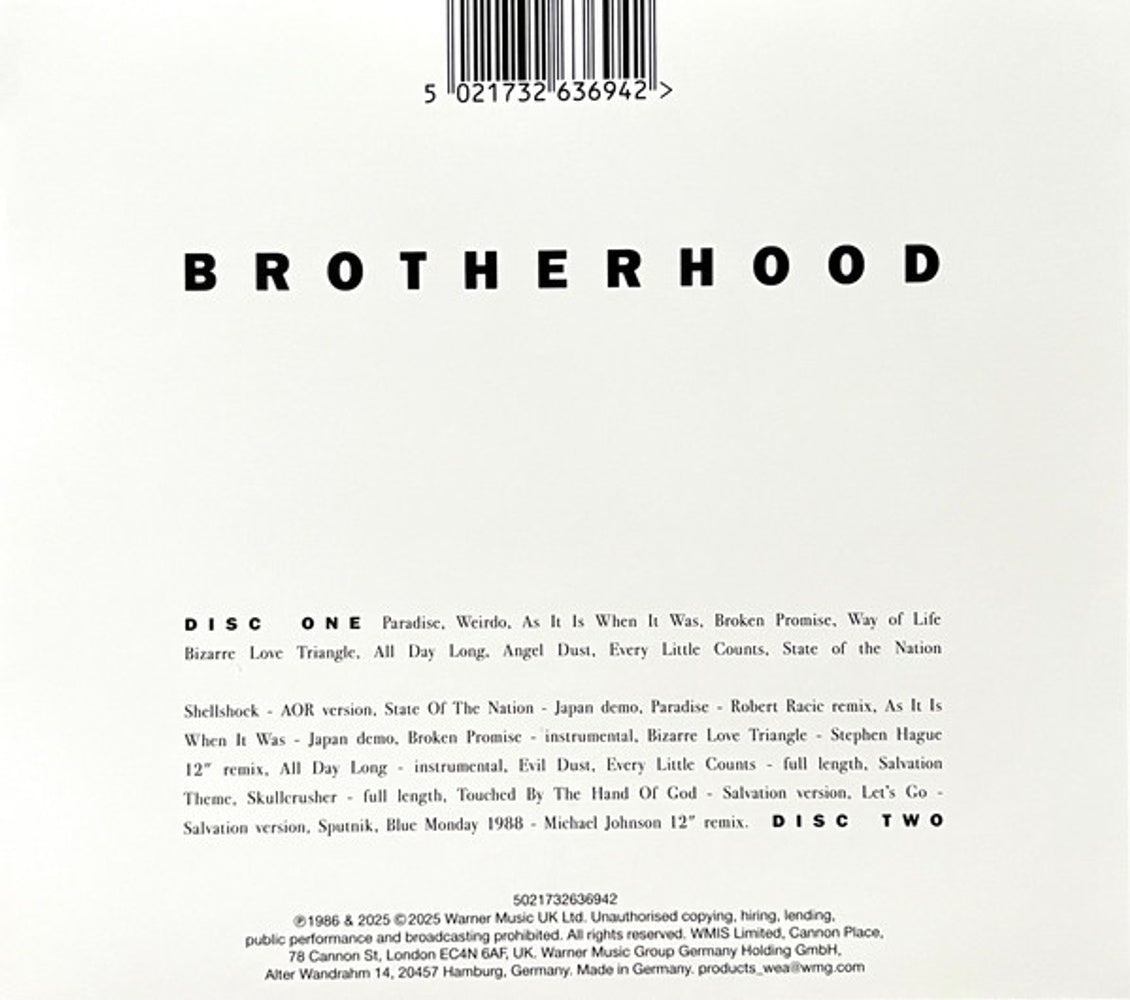 New Order – Brotherhood (2-CD)