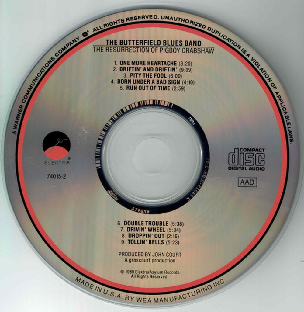 Paul Butterfield Blues Band – Resurrection of Pigboy Crabshaw (CD)