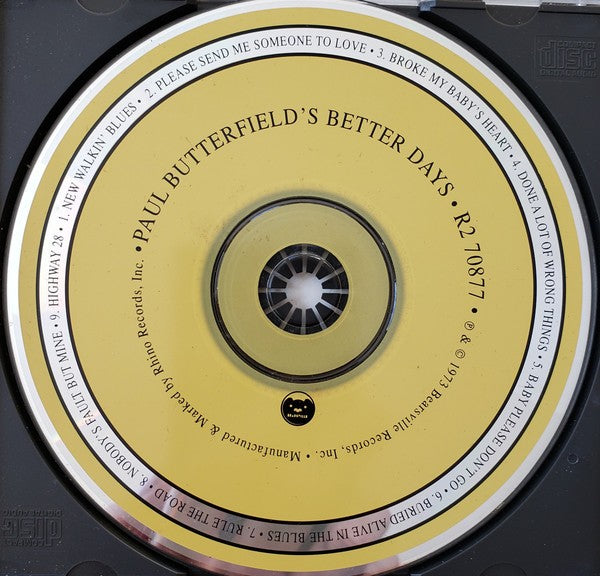 Paul Butterfield's Better Days – Better Days (CD)