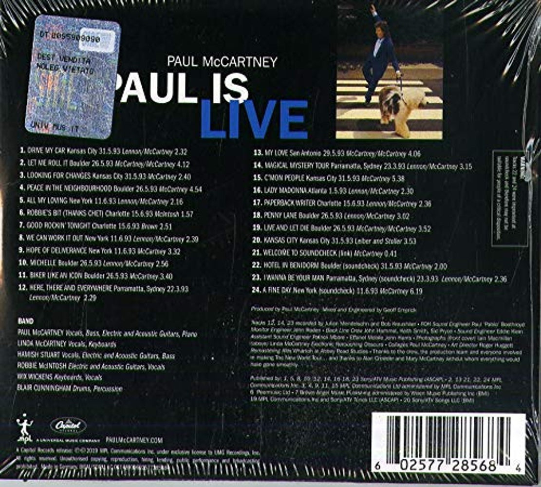 Paul McCartney – Paul Is Live (CD)