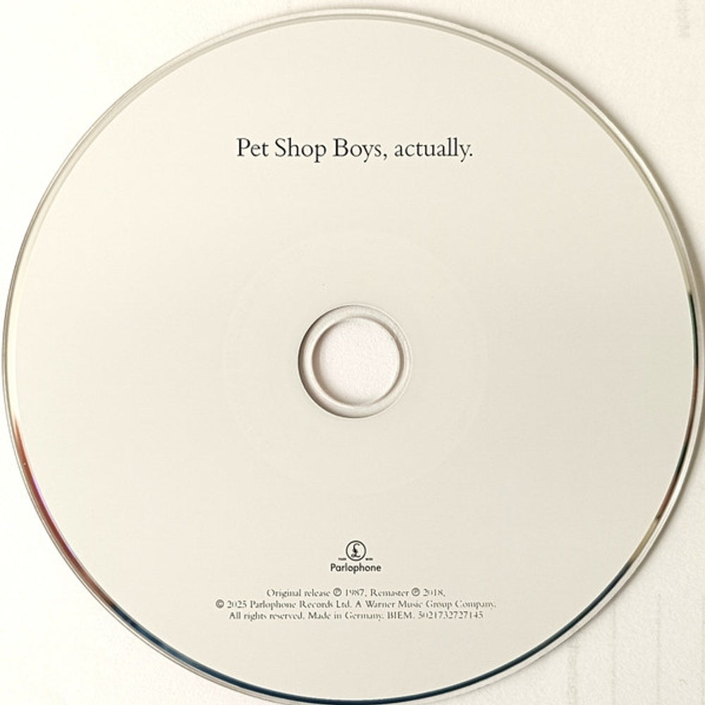 Pet Shop Boys – Actually (CD)