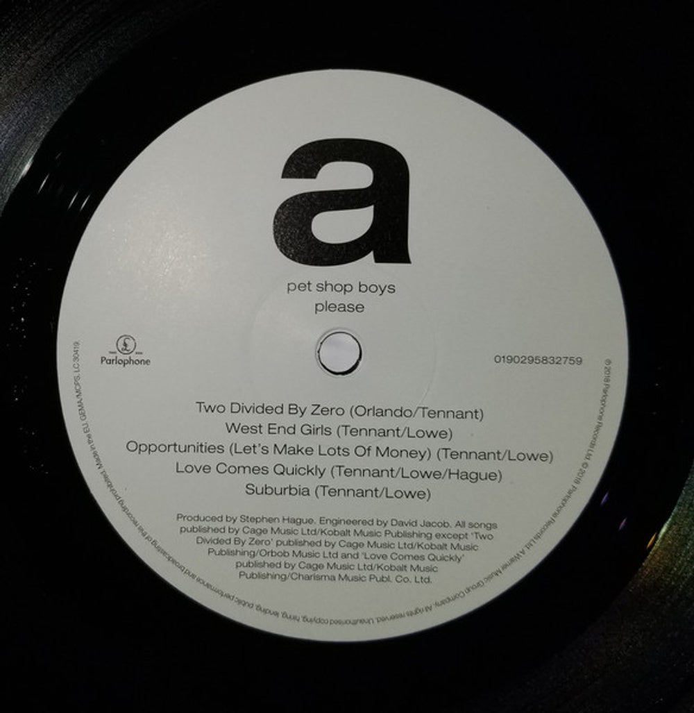 Pet Shop Boys – Please (LP Vinyl)