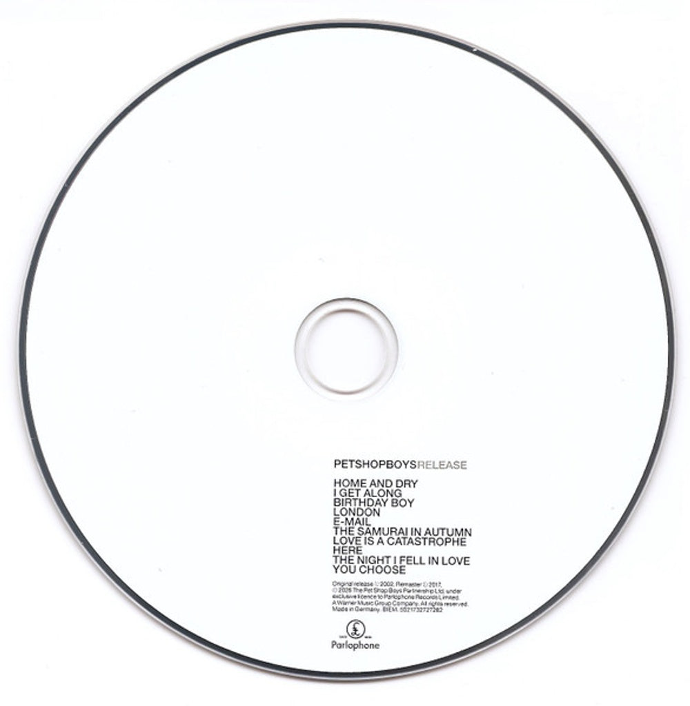 Pet Shop Boys – Release (CD)
