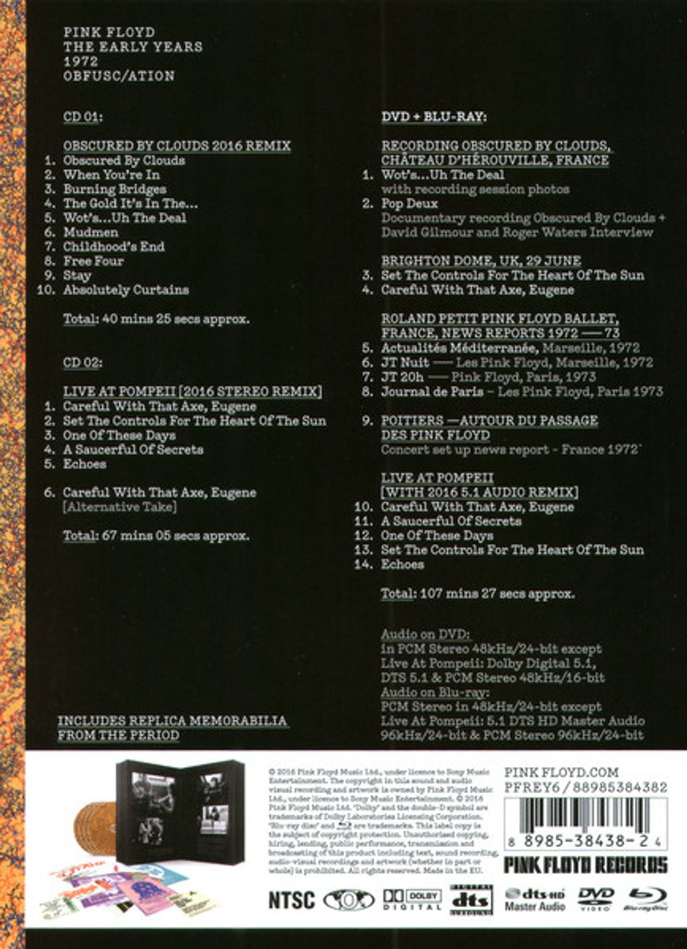 Pink Floyd – 1972 Obfusc/Ation (2-CD/DVD/Blu-ray)