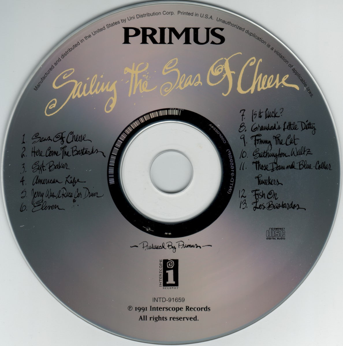 Primus – Sailing the Seas of Cheese (CD)