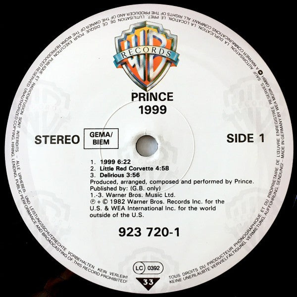 Prince – 1999 (2-LP Vinyl)