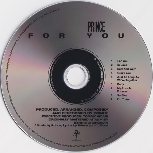 Prince – For You (CD)