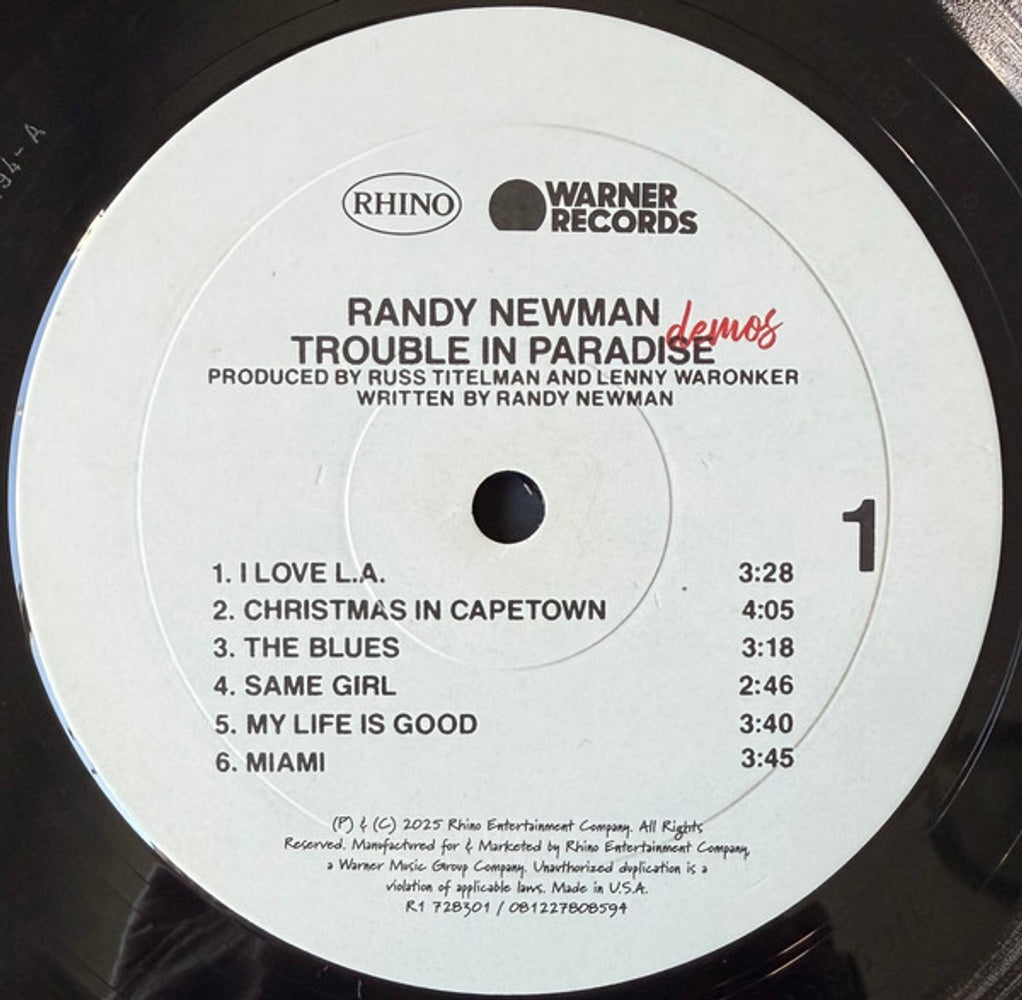 Randy Newman – Trouble In Paradise: Demos (LP Vinyl)