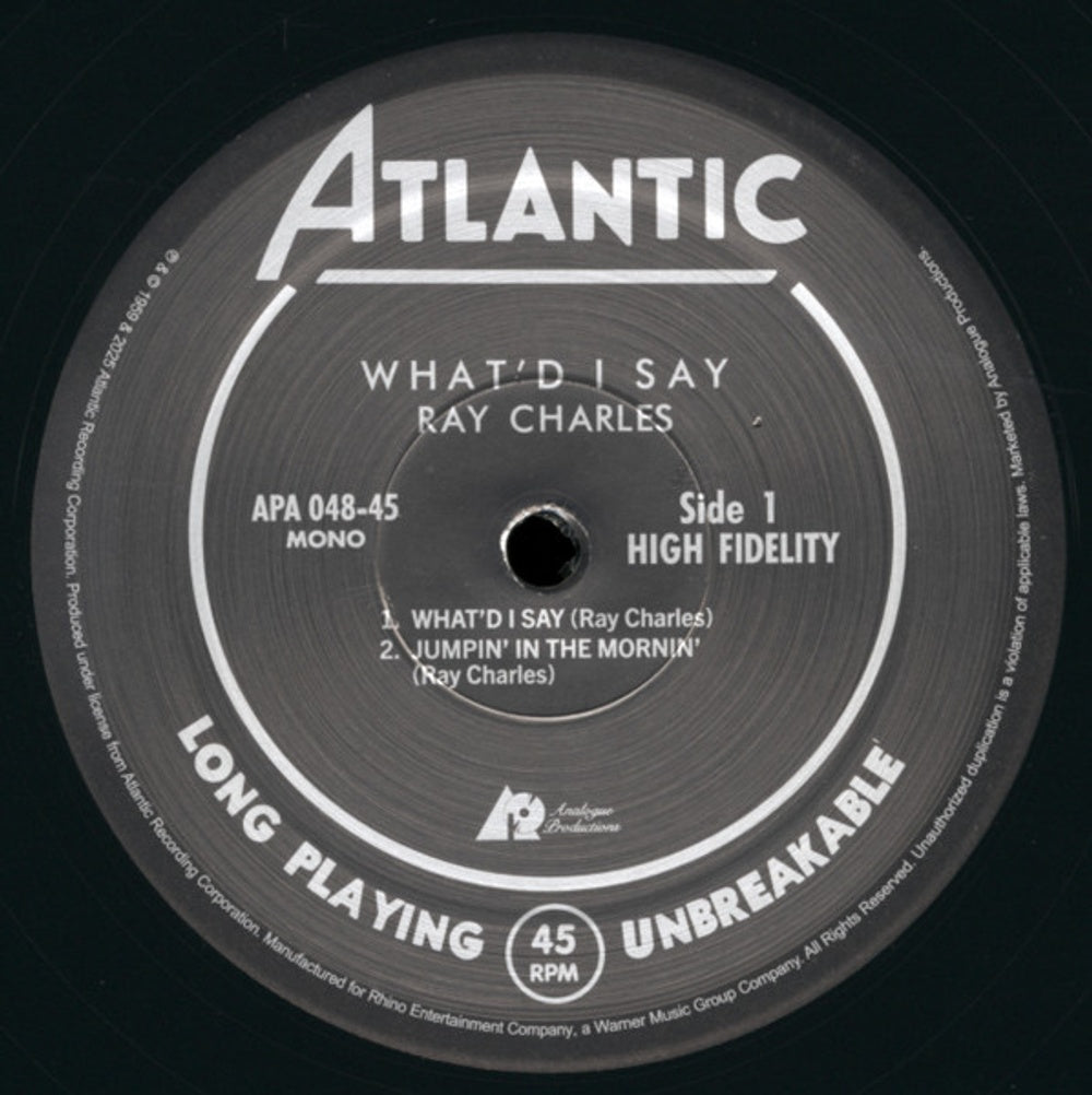 Ray Charles – What'd I Say (2-LP Vinyl)
