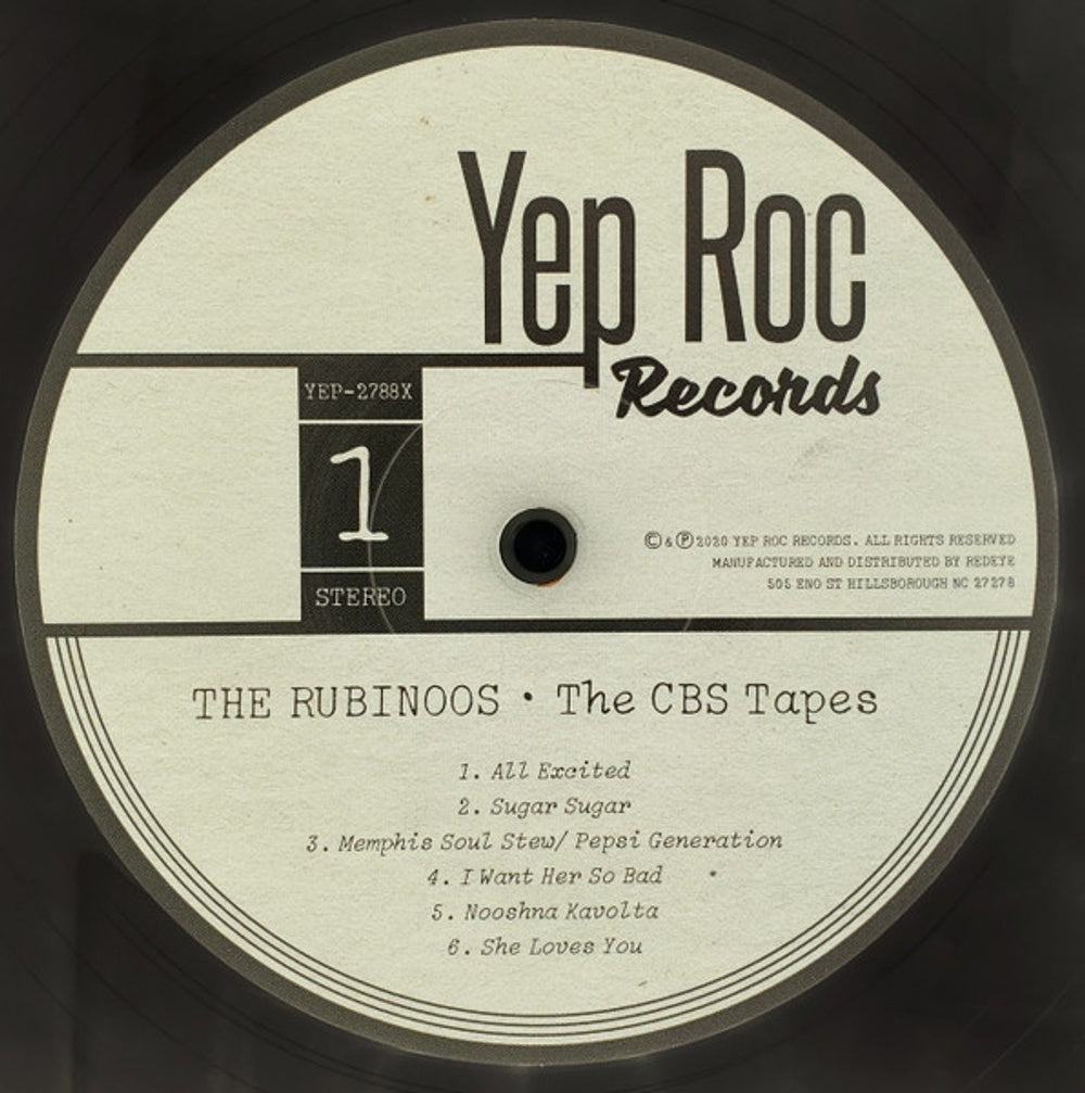 The Rubinoos – The CBS Tapes (Colored Vinyl LP)