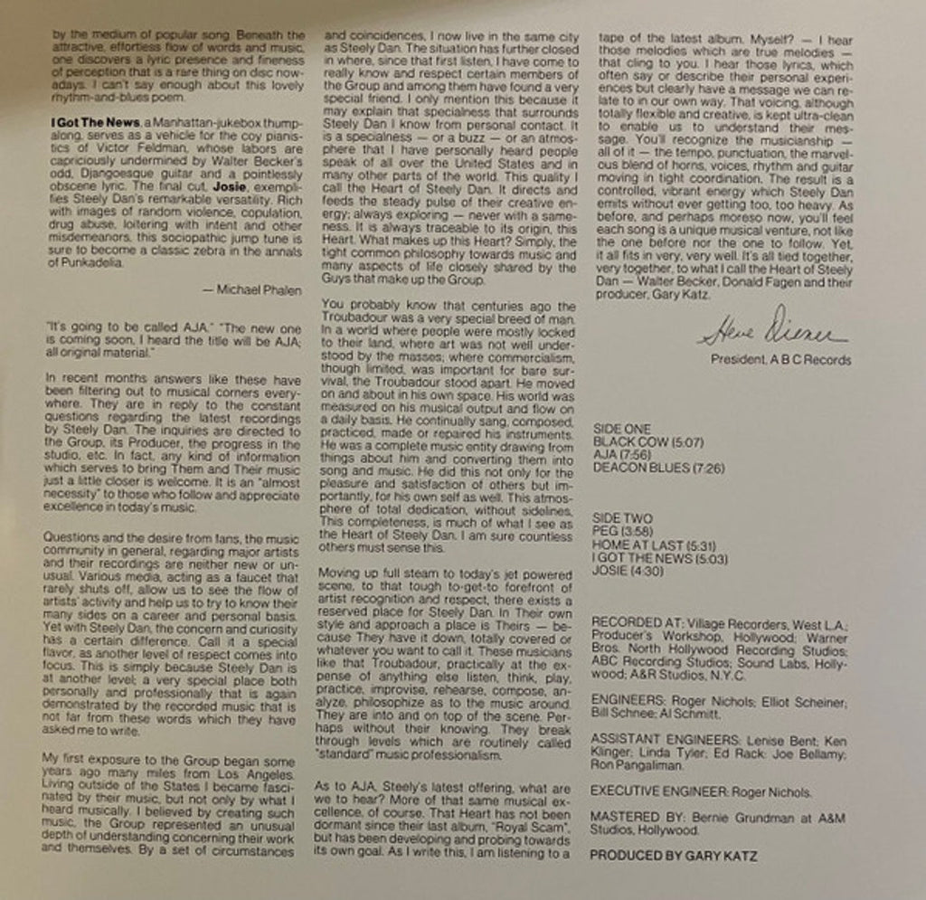 Steely Dan – Aja (LP Vinyl)