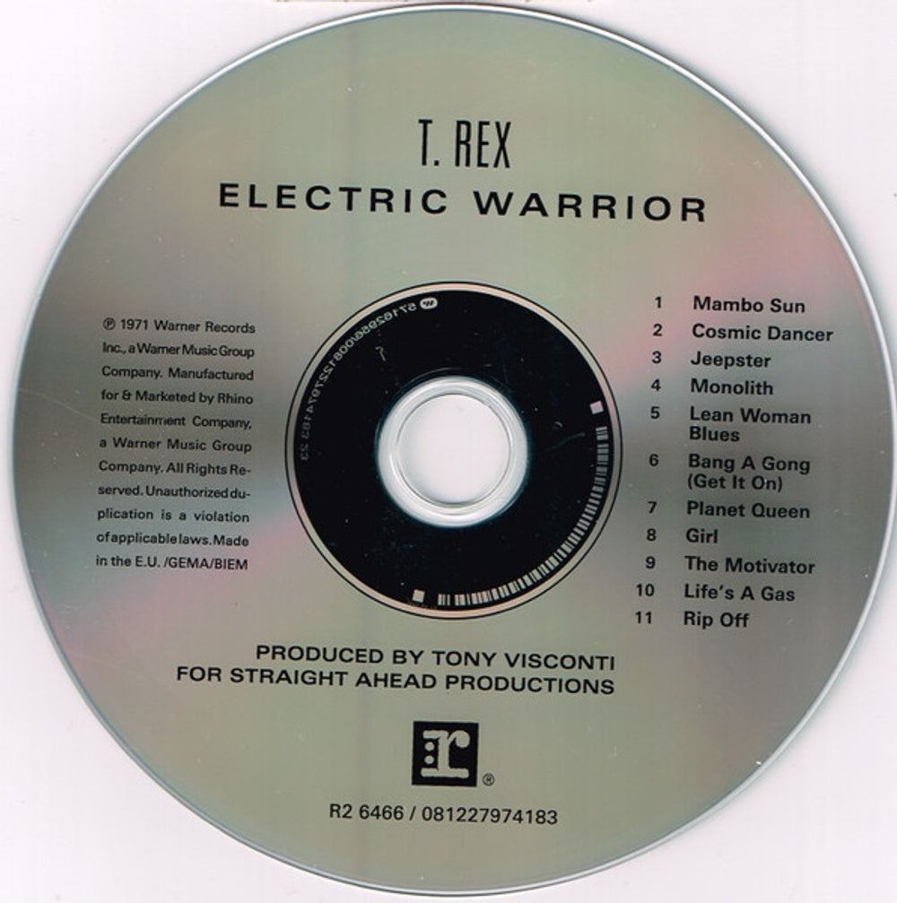 T. Rex – Electric Warrior (CD)