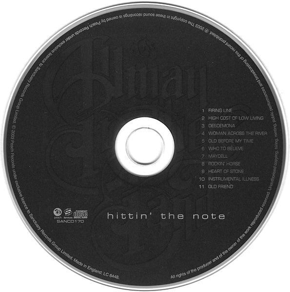 The Allman Brothers Band – Hittin the Note (CD)