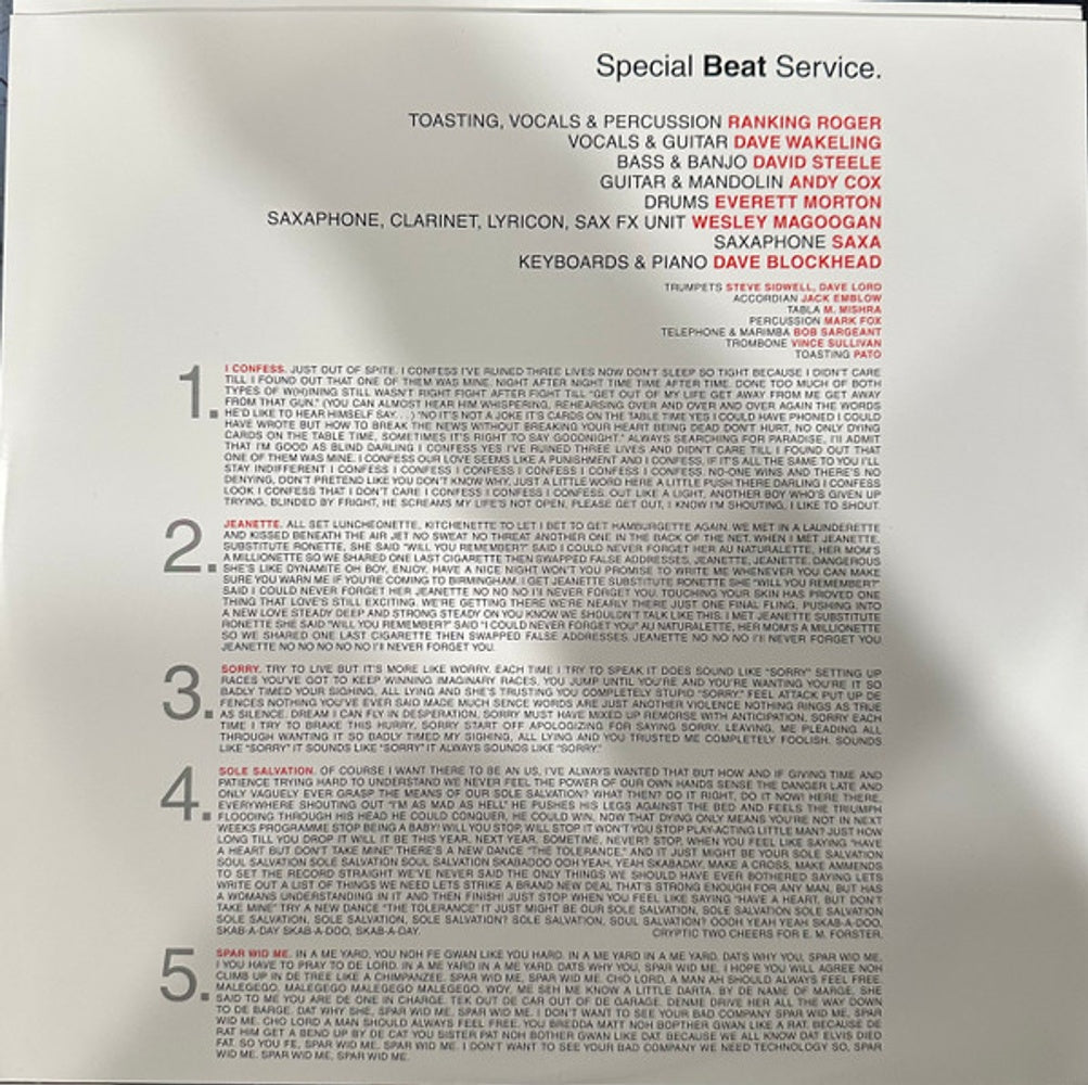 The English Beat – Special Beat Service (LP Vinyl)