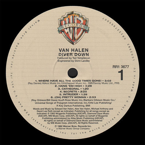 Van Halen – Diver Down (LP Vinyl)