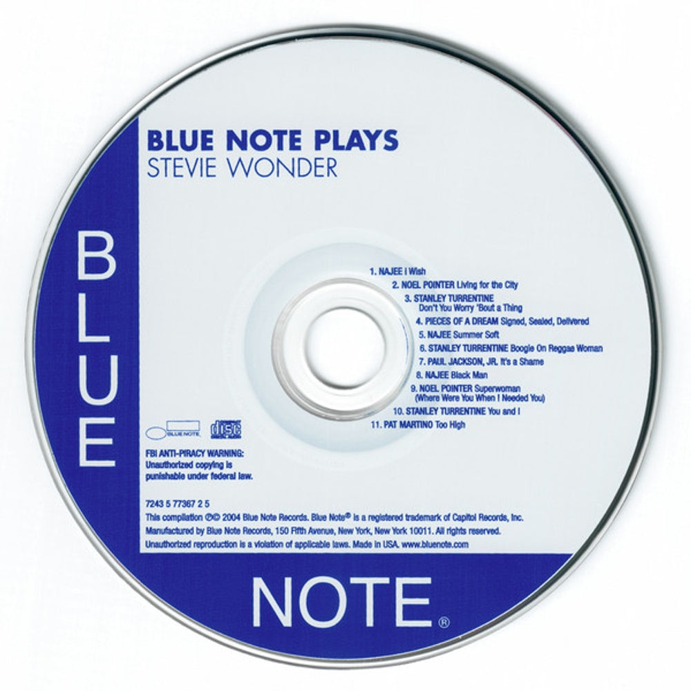 Blue Note Plays Stevie Wonder (CD)