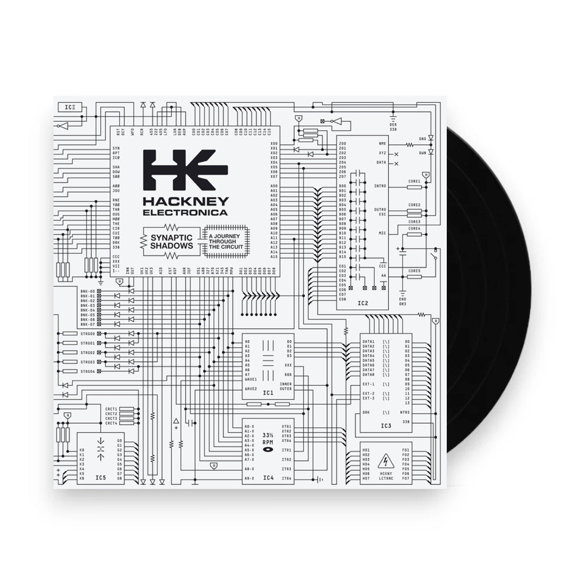 Hackney Electronica – Synaptic Shadows (12" Vinyl)