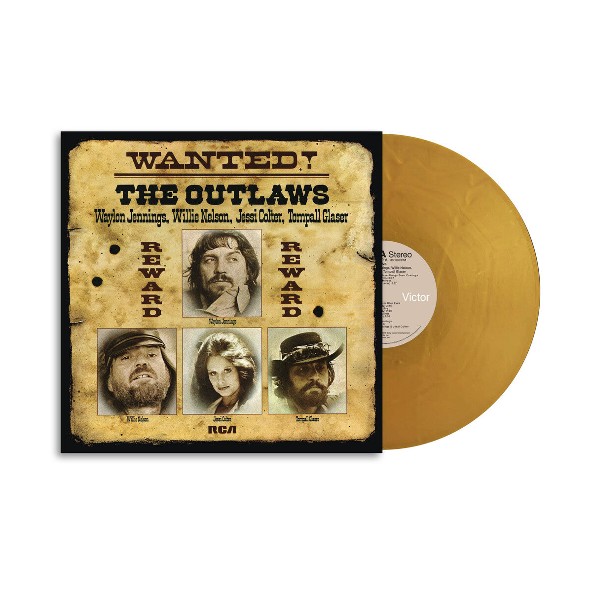 Waylon Jennings, Willie Nelson, Jessi Colter, & Tompall Glazer – WANTED! The Outlaws (LP Vinyl)